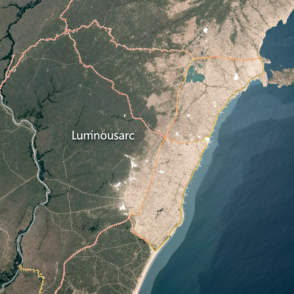 Map showing LUMINOUSARC location